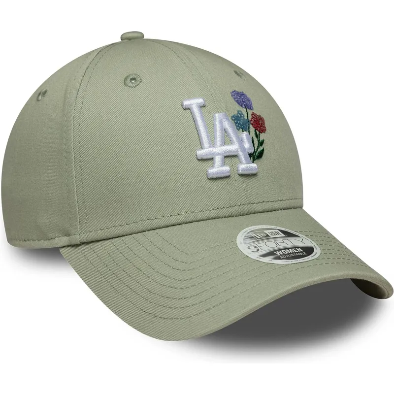 cepice-zaoblena-zelena-nastavitelny-9forty-floral-icon-los-angeles-dodgers-mlb-new-era
