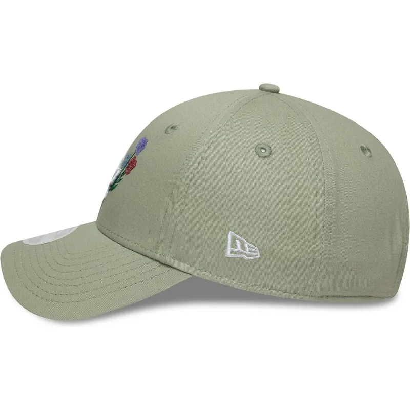 cepice-zaoblena-zelena-nastavitelny-9forty-floral-icon-los-angeles-dodgers-mlb-new-era