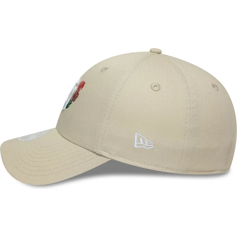 gorra-curva-beige-ajustable-para-mujer-9forty-floral-icon-de-new-york-yankees-mlb-de-new-era