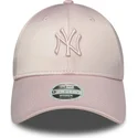 cepice-zaoblena-ruzova-nastavitelny-pasek-9forty-satin-new-york-yankees-mlb-new-era