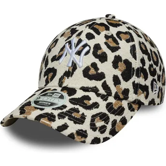 Čepice zaoblená leopardí nastavitelný pásek 9FORTY Midi New York Yankees MLB New Era
