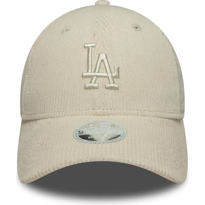 cepice-zaoblena-bezova-nastavitelny-pasek-9forty-m-crown-pastel-cord-los-angeles-dodgers-mlb-new-era