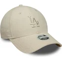 cepice-zaoblena-bezova-nastavitelny-pasek-9forty-m-crown-pastel-cord-los-angeles-dodgers-mlb-new-era