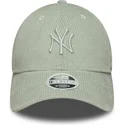 cepice-zaoblena-zelena-nastavitelny-pasek-claro-9forty-m-crown-pastel-cord-new-york-yankees-mlb-new-era