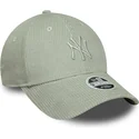 cepice-zaoblena-zelena-nastavitelny-pasek-claro-9forty-m-crown-pastel-cord-new-york-yankees-mlb-new-era