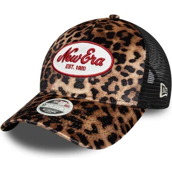 Damen Trucker Cap Leopard 9FORTY A Frame M-Crown von New Era