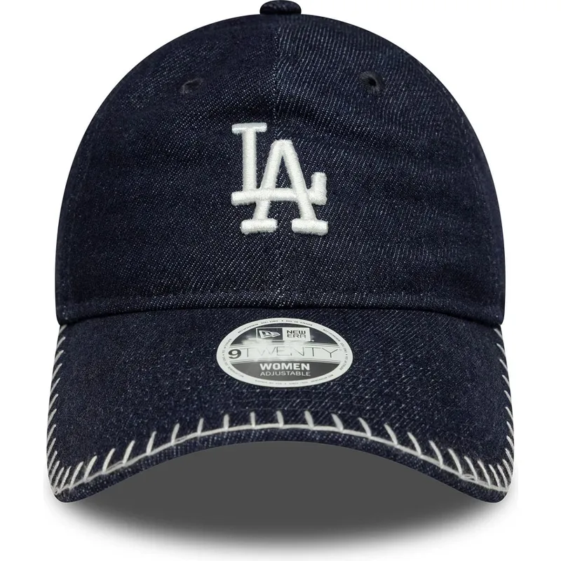 cepice-zaoblena-namornicka-modra-nastavitelny-9twenty-denim-stitch-los-angeles-dodgers-mlb-new-era