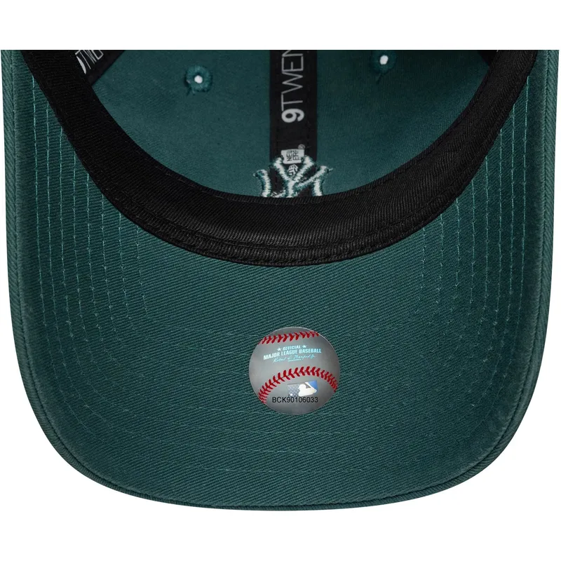 gorra-curva-verde-ajustable-para-mujer-9twenty-washed-mini-de-new-york-yankees-mlb-de-new-era