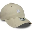 cap-zaoblena-beige-adjustable-strap-9twenty-washed-mini-new-york-yankees-mlb-new-era