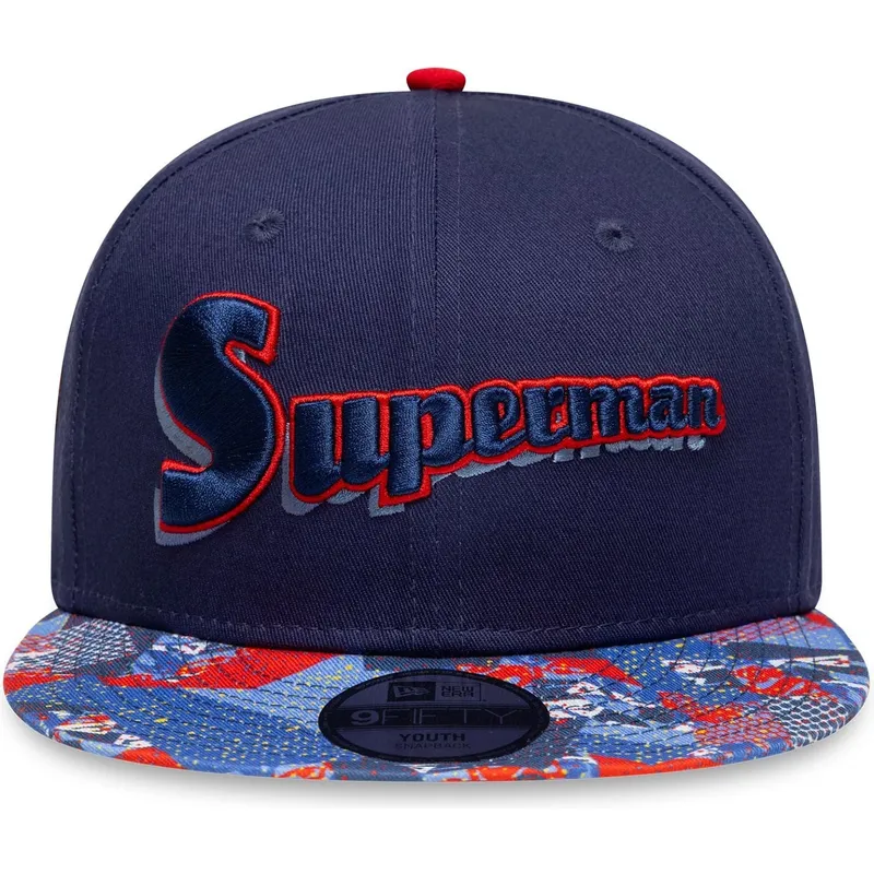 cepice-rovna-namornicka-modra-snapback-pro-deti-9fifty-superman-dc-comics-new-era