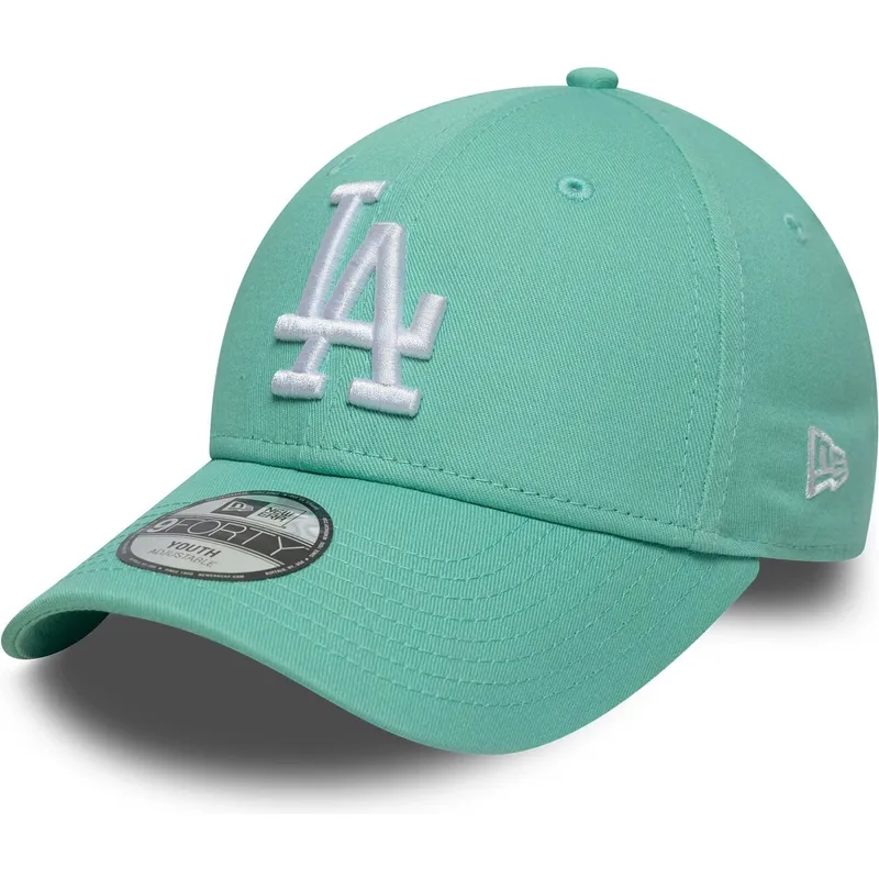 gorra-curva-verde-ajustable-para-nino-9forty-league-essential-de-los-angeles-dodgers-mlb-de-new-era