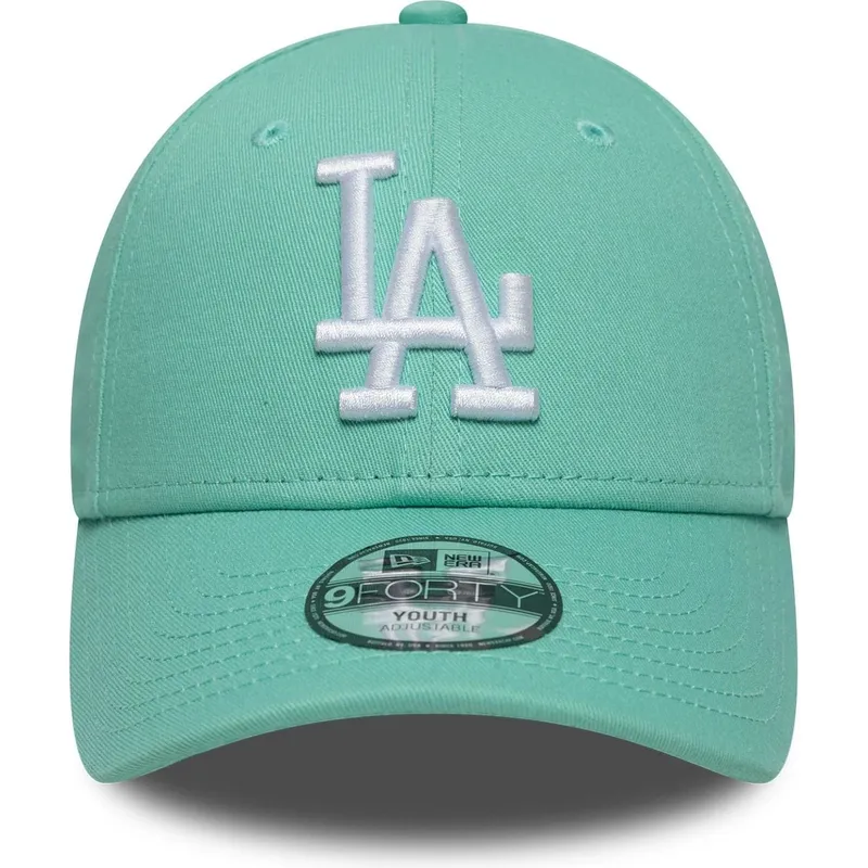 cepice-zaoblena-zelena-nastavitelny-pro-deti-9forty-league-essential-los-angeles-dodgers-mlb-new-era