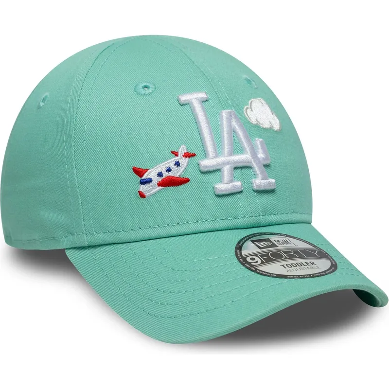 cepice-zaoblena-zelena-nastavitelny-pro-deti-9forty-plane-icon-new-york-yankees-mlb-new-era