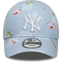 cap-zaoblena-blue-adjustable-strap-pro-deti-claro-pequeno-9forty-plane-all-over-print-new-york-yankees-mlb-new-era