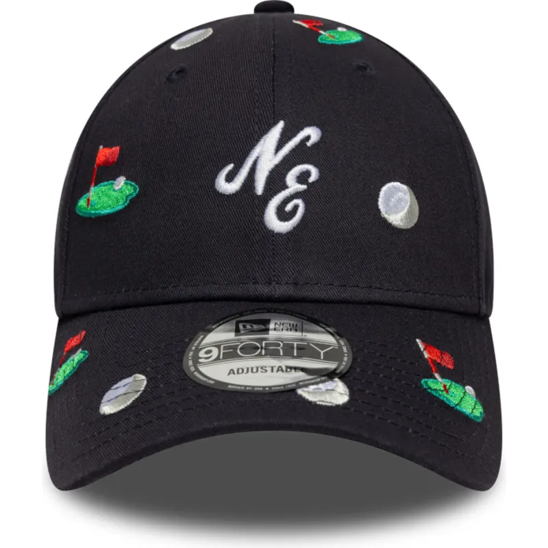 marinbla-bojd-justerbar-keps-9forty-golf-all-over-print-fran-new-era