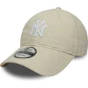 cepice-zaoblena-bezova-nastavitelny-pasek-9twenty-linen-new-york-yankees-mlb-new-era