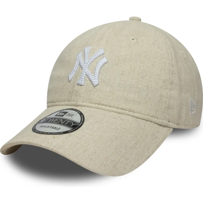 cepice-zaoblena-bezova-nastavitelny-pasek-9twenty-linen-new-york-yankees-mlb-new-era