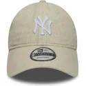 cepice-zaoblena-bezova-nastavitelny-pasek-9twenty-linen-new-york-yankees-mlb-new-era