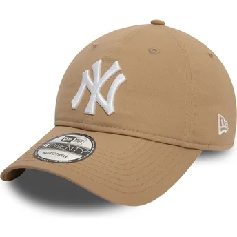 Cap zaoblená brown adjustable strap claro 9TWENTY League Essential New York Yankees MLB New Era