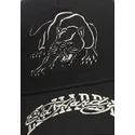 schwarze-trucker-kappe-contrast-stitch-panther-graphic-von-ed-hardy