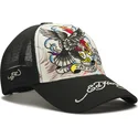 cepice-zaoblena-bila-snapback-tattoo-eagle-graphic-ed-hardy