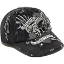 cepice-zaoblena-cerna-nastavitelny-brave-hearts-ed-hardy