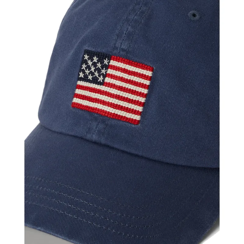 marinbla-justerbar-bojd-keps-classic-sport-flag-fran-polo-ralph-lauren