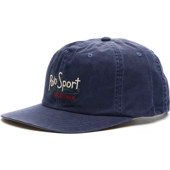 Čepice zaoblená námořnická modrá nastavitelný pásek Classic Sport Twill Woven Polo Ralph Lauren
