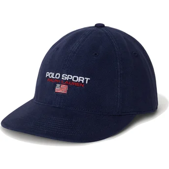 Marinblå böjd justerbar keps Authentic Baseball från Polo Ralph Lauren