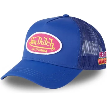 Čepice zaoblená modrá snapback POLY12 Von Dutch