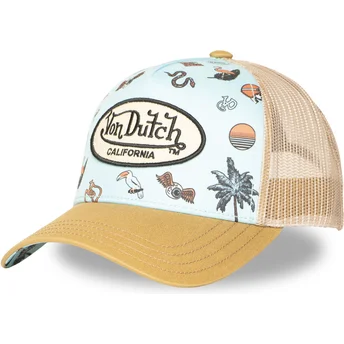 Trucker-Cap blau und braun SUBL15 von Von Dutch