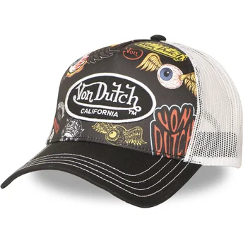 Čepice zaoblená černá snapback SUBL16 Von Dutch
