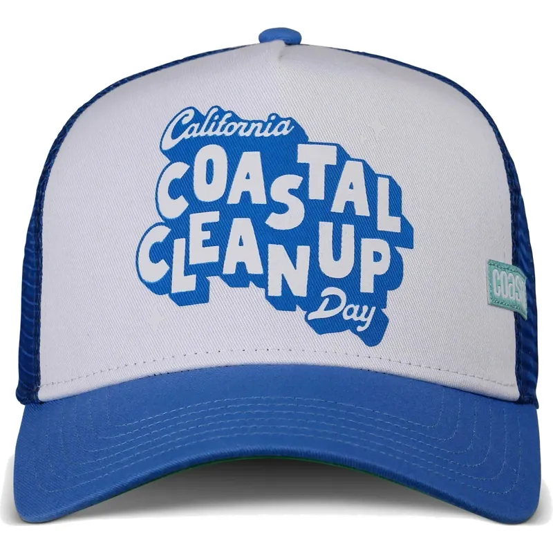 coastal-clean-up-day-hft-blue-and-white-trucker-hat