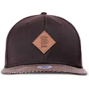 gorra-plana-marron-ajustable-glencheck-de-djinns