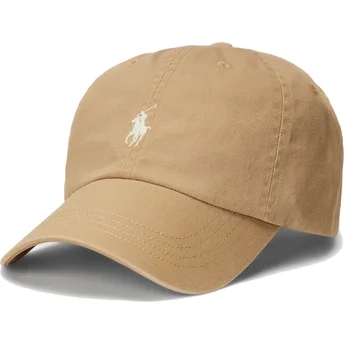 Brun böjd justerbar keps Cotton Chino Classic Sport från Polo Ralph Lauren