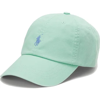 Čepice zaoblená zelená nastavitelný pásek claro Cotton Chino Classic Sport Polo Ralph Lauren
