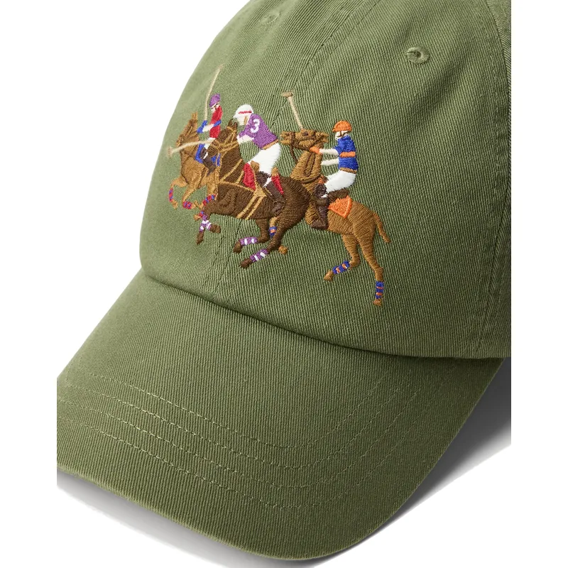 cepice-zaoblena-zelena-nastavitelny-twill-triple-pony-polo-ralph-lauren