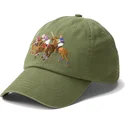 cepice-zaoblena-zelena-nastavitelny-twill-triple-pony-polo-ralph-lauren