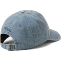 blaue-verstellbare-curved-cap-indigo-denim-von-polo-ralph-lauren