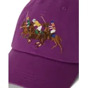 violette-verstellbare-curved-cap-twill-triple-pony-von-polo-ralph-lauren