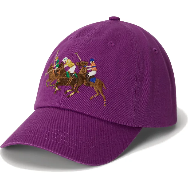 cepice-zaoblena-fialova-nastavitelny-twill-triple-pony-polo-ralph-lauren