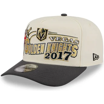 Cap zaoblená beige snapback 9FIFTY A Frame Classic Vegas Golden Knights NHL New Era