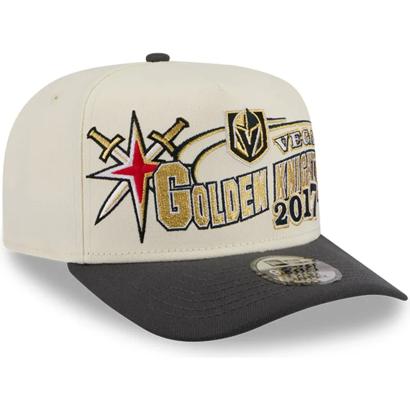 cepice-zaoblena-bezova-snapback-9fifty-a-frame-classic-vegas-golden-knights-nhl-new-era