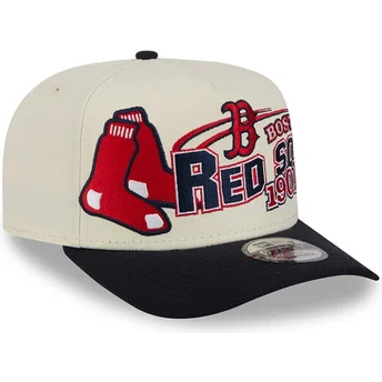 Čepice zaoblená béžová snapback 9FIFTY A Frame Classic Boston Red Sox MLB New Era