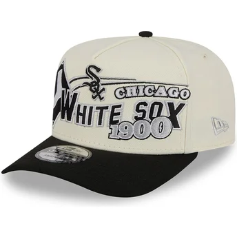 Cap zaoblená beige snapback 9FIFTY A Frame Classic Chicago White Sox MLB New Era