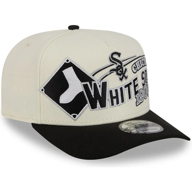 cepice-zaoblena-bezova-snapback-9fifty-a-frame-classic-chicago-white-sox-mlb-new-era