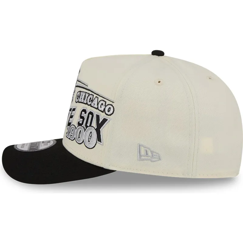 cepice-zaoblena-bezova-snapback-9fifty-a-frame-classic-chicago-white-sox-mlb-new-era
