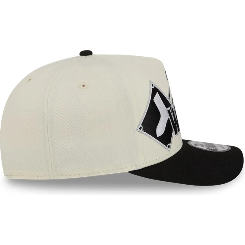 cepice-zaoblena-bezova-snapback-9fifty-a-frame-classic-chicago-white-sox-mlb-new-era