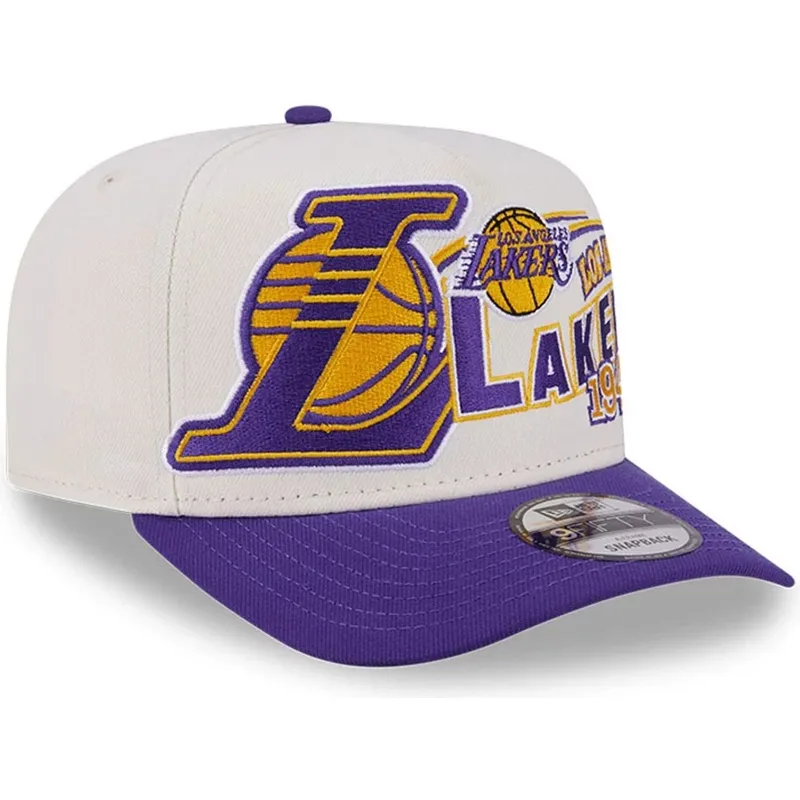 cepice-zaoblena-bezova-snapback-9fifty-a-frame-classic-los-angeles-lakers-nba-new-era