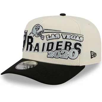 Čepice zaoblená béžová snapback 9FIFTY A Frame Classic Las Vegas Raiders NFL New Era